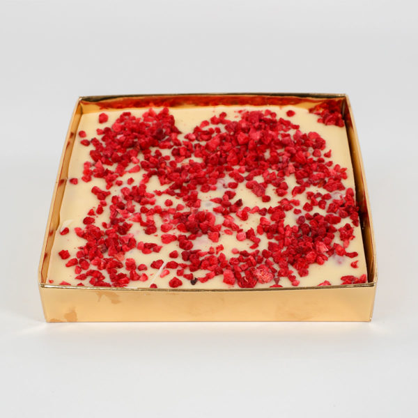 Tavoletta Sinfonia - Cioccolato bianco e lampone disidratato