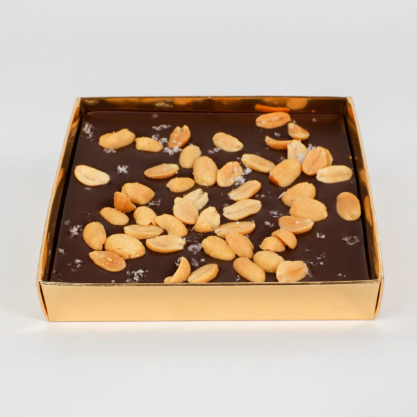 Tavoletta Sinfonia - Cioccolato fondente, arachidi e fiocchi di sale maldon